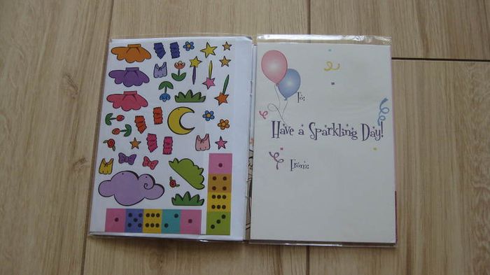 Girls 6 + greeting card with games, puzzles, stories, puzzles, colouring all in one card!