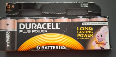 6 Duracell plus power batteries