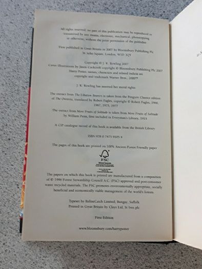 Harry Potter book