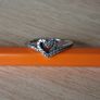 Pandora Sparkling Wishbone Heart silver ring  size 48 Image 2