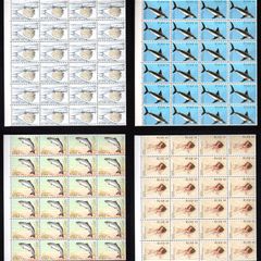 1982 Ireland Fauna & Flora: Fish Commemorative Stamps Marginal Block of 24 Mint Never Hinged (MNH).