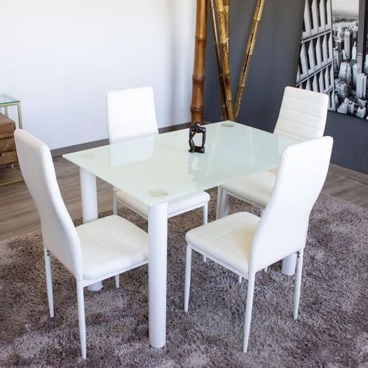 Glass dining table set with 4 chairs Free Delivery