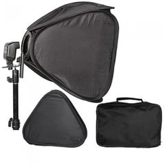 24" x 24" (60cm) Speedlight Softbox Kit for Speedlite Flash - Portable Studio Diffuser