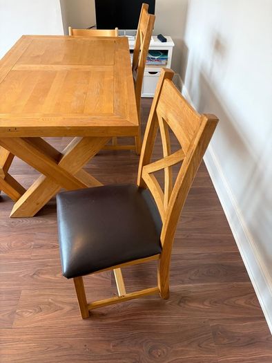 kitchen table with chairs and bench