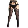 Sexy tights floral print long mesh lace stockings Image 3