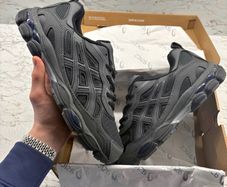 ASICS Gel NYC / Gel Quantum style trainers (black/grey)