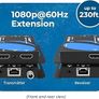 4K HDMI over Ethernet Extender Over CAT5/CAT6/CAT7, with IR Upto 164 Feet - Loop Out - 4K @ 30Hz 1080P Full HD Signal Distribution (EX-170C) Image 2