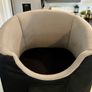 Trixie Raised Small Dog Car Seat Black/Grey Image 3