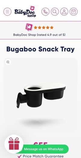 bugaboo snack tray