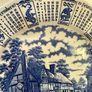 Vintage 1987 Calendar Plate English Blue and White Ironstone Rustic Wall Decor Retro Gift Image 10