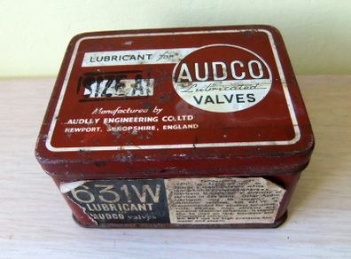 Old Lubricant For Valves Tin - Hinged