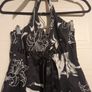 beautiful black floral halter neck dress Image 5