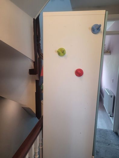 ikea wardrobe white with blue doors