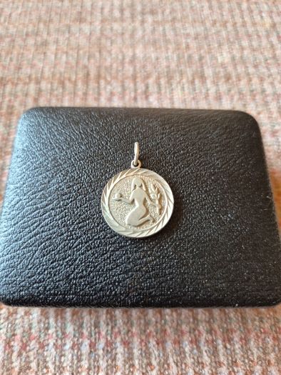 Vintage Virgo Zodiac Pendant