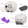30000RPM Electric Nail Drill Machine Pro Nail File Drill Bits Pedicure Manicure WHITE Image 3