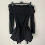 White Fox Raise Hell Long Sleeve Mini Dress Black - Size Large Image 6