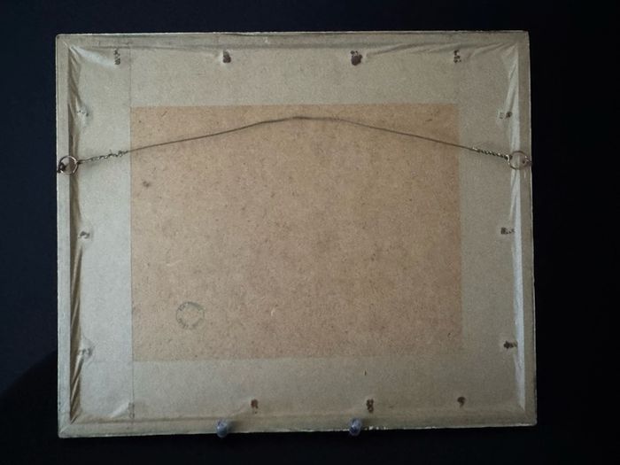Vintage Framed Pressed Flower Wall Art - Handmade Botanical Piece (38 x 41 cm)