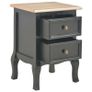 Bedside Cabinets 2 pcs Black 35x30x49 cm MDF Image 3