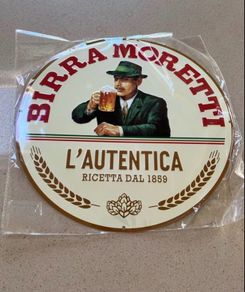 Moretti Beer Embossed Metal Tray