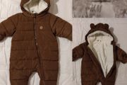 H&amp;m All In One Warm Fleece lined Waterproof Pramsuit SnowSuit