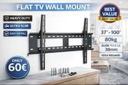 Tv Wall Mount Bracket Flat Tilt 37" - 100"