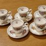 Collection of  Miniatures Elizabethan Staffordshire Bone China Months of the Year Cups and Saucers Image 2