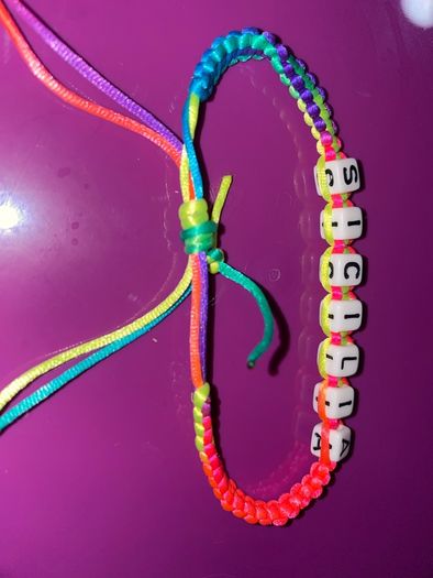 Rainbow Beaded Bracelet Sicilia brand new