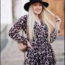 Leopard-print envelope dress Image 5