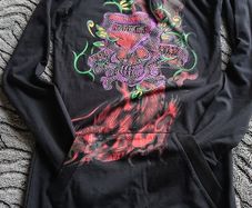 Long Black Hoodie.   Size 8