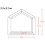 Removable Livestock Tent PVC 550 g/m2 3.3x3.2 m Dark Green Image 9