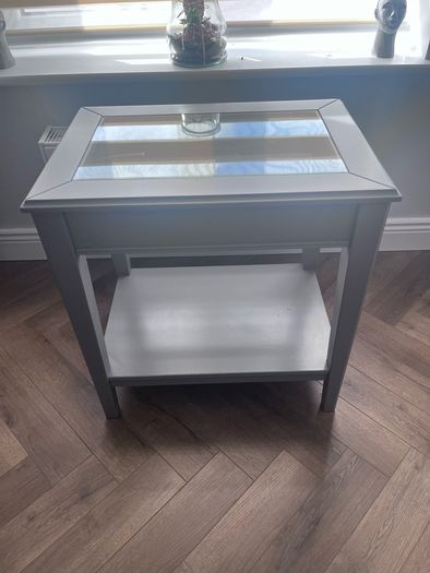Side Table Ikea Liatorp grey/glass