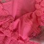 Coral colour lace dress Image 5