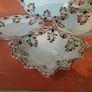 Vintage Osbourne  China Trio + Cake Plate & Trinket Dish Image 4