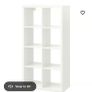 2 x Kallax Units (1 oak, 1 white) Image 2