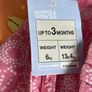 Brand New Baby Girls Romper from Marks & Spencer, Age 0-3 months / EU 56cm. Image 2