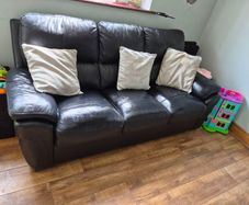 black leather suite