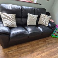 black leather suite