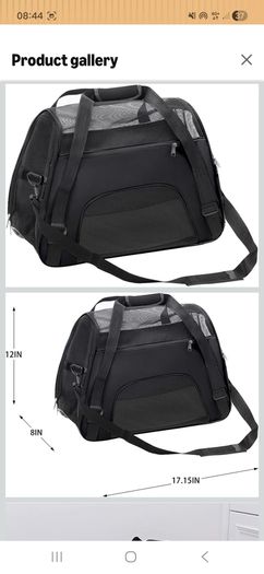 Small pet carrier bag x 2