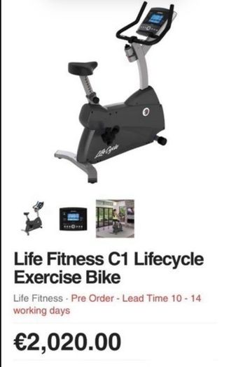 life fitness C1 exercise bike commercial