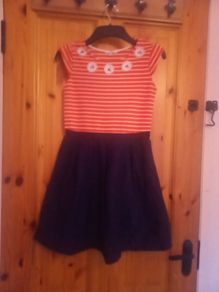 jasper j conran red and navy dresd