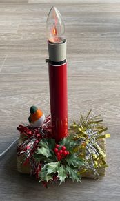 Traditional Christmas Log Candle