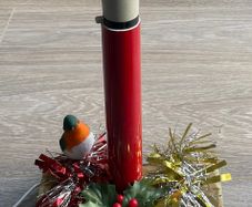 Traditional Christmas Log Candle