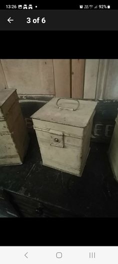 Three Vintage French Tins