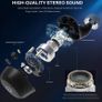 Hybrid ANC Wireless Earbuds Active Noise Cancelling Headphones Bluetooth 5.0 TWS Stereo in Ear Earphones, Immersive Sound Premium Deep Bass Built in 3 Mic Headset,Black Image 2