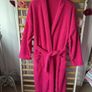 dressing gown robe cerise teddy fleece Bnwt medium Image 4