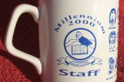 LONGRIDGE PRIMARY SCHOOL (Barnacre Primary School Longridge, Lancashire) - Millennium 2000 staff souvenir mug