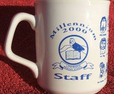 LONGRIDGE PRIMARY SCHOOL (Barnacre Primary School Longridge, Lancashire) - 2000 Millennium staff souvenir mug