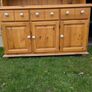 Solid wood cabinet display and console Image 4