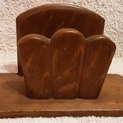 vintage wooden letter holder