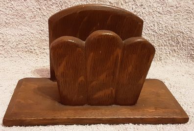 vintage wooden letter holder